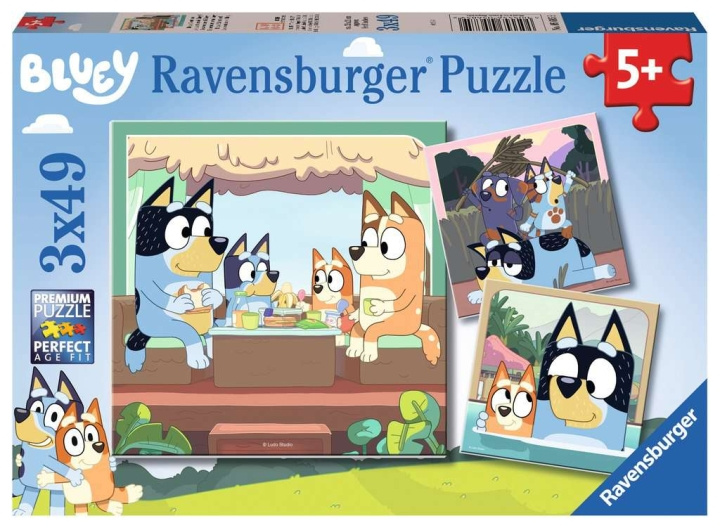 Ravensburger Bluey 3x49p - (10105685) i gruppen LEKER, BARN OG BABY / Leker / Barnas puslespill hos TP E-commerce Nordic AB (C85662)