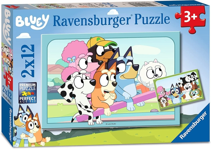 Ravensburger Bluey 2x12p - (10105693) i gruppen LEKER, BARN OG BABY / Leker / Barnas puslespill hos TP E-commerce Nordic AB (C85697)