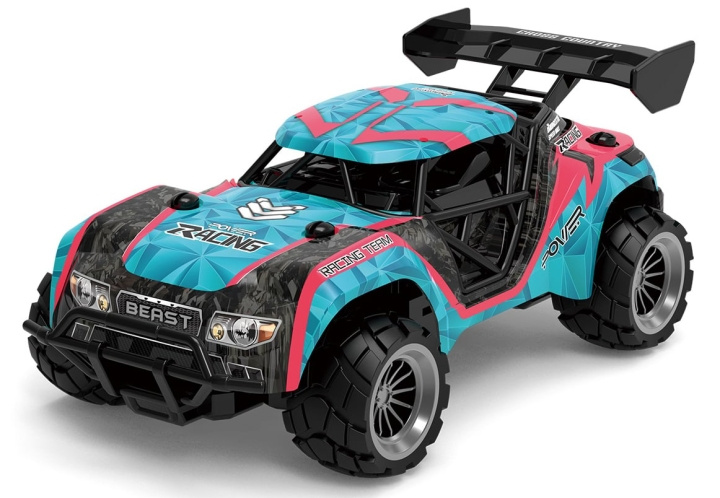 TEC-TOY R/C 1:20 2,4 GHz 3,7 V Li-ion - blå/rosa (471411) i gruppen LEKER, BARN OG BABY / Radiostyrt / Radiostyrte biler hos TP E-commerce Nordic AB (C85699)