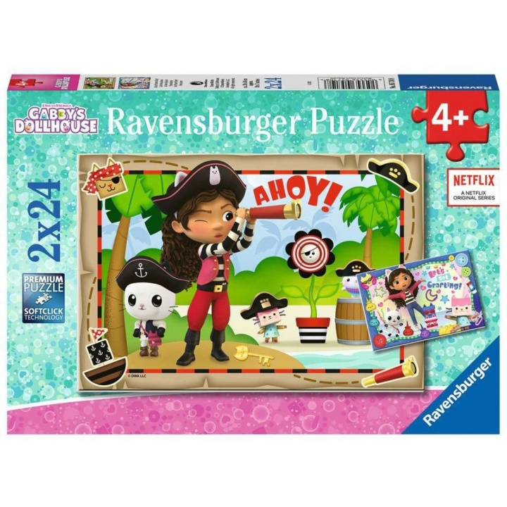 Ravensburger Gabbys dukkehus 2x24p - (10105710) i gruppen LEKER, BARN OG BABY / Leker / Barnas puslespill hos TP E-commerce Nordic AB (C85705)