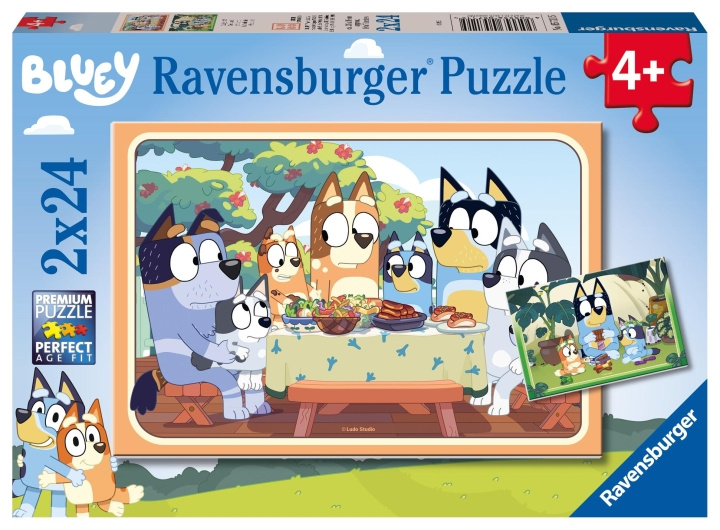 Ravensburger Bluey 2x24p - (10105711) i gruppen LEKER, BARN OG BABY / Leker / Barnas puslespill hos TP E-commerce Nordic AB (C85706)