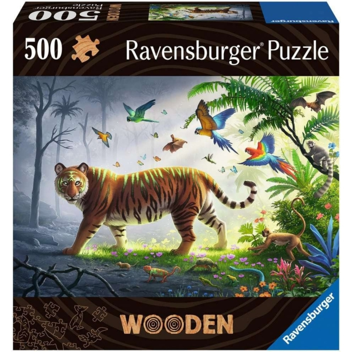 Ravensburger Wooden Tiger 500p - (10217514) i gruppen LEKER, BARN OG BABY / Leker / Barnas puslespill hos TP E-commerce Nordic AB (C85717)