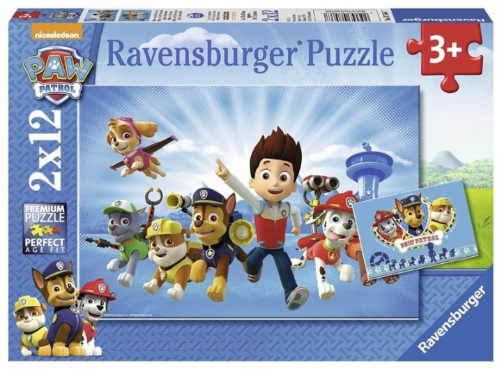 Ravensburger Paw Patrol 2x12p puslespill - (10107586) i gruppen LEKER, BARN OG BABY / Leker / Barnas puslespill hos TP E-commerce Nordic AB (C85723)