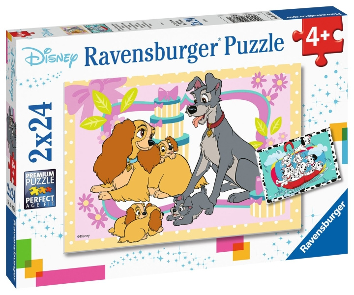 Ravensburger Disneys favorittvalper 2x24p - 05087 i gruppen LEKER, BARN OG BABY / Leker / Barnas puslespill hos TP E-commerce Nordic AB (C85769)