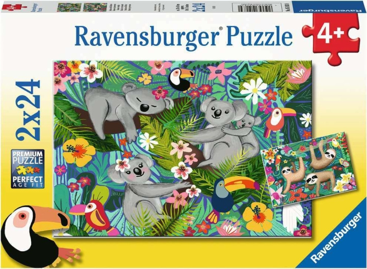 Ravensburger Koalaer og dovendyr 2x24p - 05183 i gruppen LEKER, BARN OG BABY / Leker / Barnas puslespill hos TP E-commerce Nordic AB (C85772)