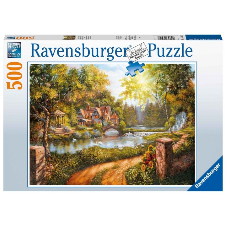 Ravensburger Cottage By The River 500p - 16582 i gruppen LEKER, BARN OG BABY / Leker / Barnas puslespill hos TP E-commerce Nordic AB (C85780)