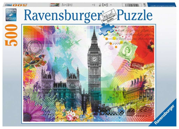 Ravensburger London Postkort 500p - 16986 i gruppen LEKER, BARN OG BABY / Leker / Barnas puslespill hos TP E-commerce Nordic AB (C85781)