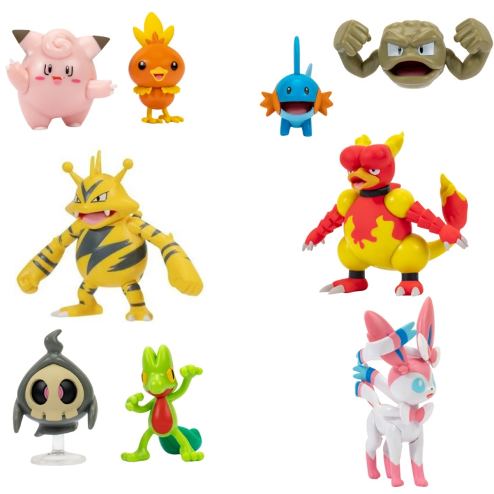 Pokémon Battle Figure - ass. (95007-12) i gruppen LEKER, BARN OG BABY / Leker / Figurer, miniatyrer og tilbehør hos TP E-commerce Nordic AB (C85805)