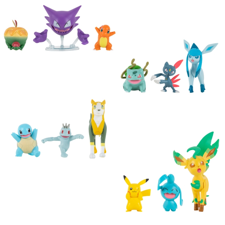 Pokémon Battle Figure - 3 PK (95155_10) i gruppen LEKER, BARN OG BABY / Leker / Figurer, miniatyrer og tilbehør hos TP E-commerce Nordic AB (C85807)