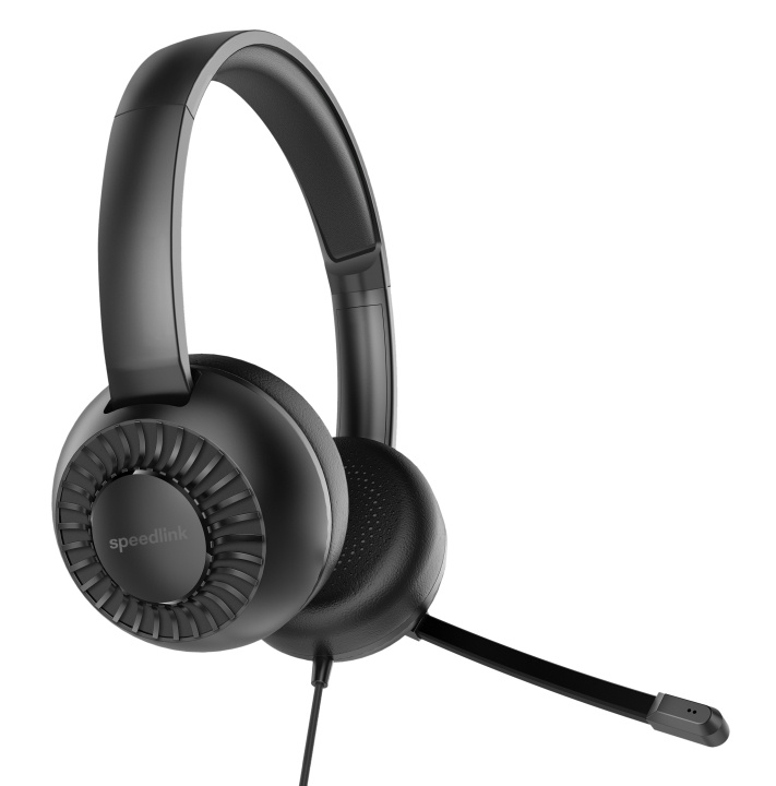 Speedlink Metis stereohodesett, 3,5 mm-kontakt med Y-adapter - svart i gruppen Datautstyr / Datamaskin Tilbehør / Headset hos TP E-commerce Nordic AB (C85810)