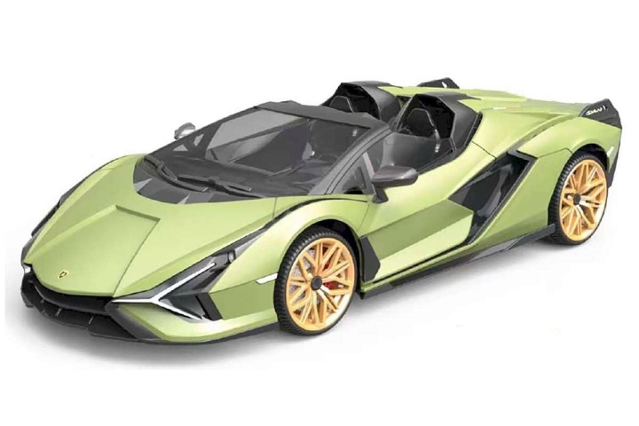 TEC-TOY Lamborghini Sian R/C 1:12 - Grønn (471303) i gruppen LEKER, BARN OG BABY / Radiostyrt / Radiostyrte biler hos TP E-commerce Nordic AB (C85840)