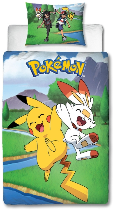 Pokémon Sengetøy - Voksenstørrelse 140 x 200 cm - Pokemon (POK418) i gruppen LEKER, BARN OG BABY / Barnetekstiler / Sengetøy / Sengetøy junior hos TP E-commerce Nordic AB (C85843)