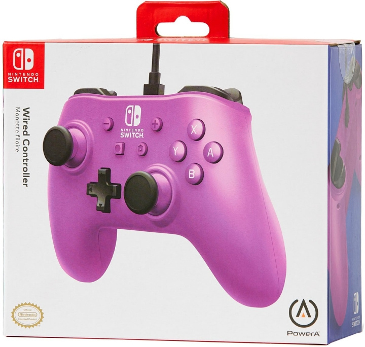 Powera Wired Controller Grape Purple i gruppen Elektronikk / TV-spill & tilbehør / Nintendo Switch / Tilbehør hos TP E-commerce Nordic AB (C85929)