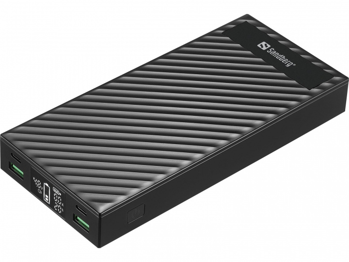 Sandberg Powerbank 2 x USB-C PD100W 30.000 mAh i gruppen SMARTTELEFON & NETTBRETT / Ladere og Kabler / Powerbanks hos TP E-commerce Nordic AB (C85939)