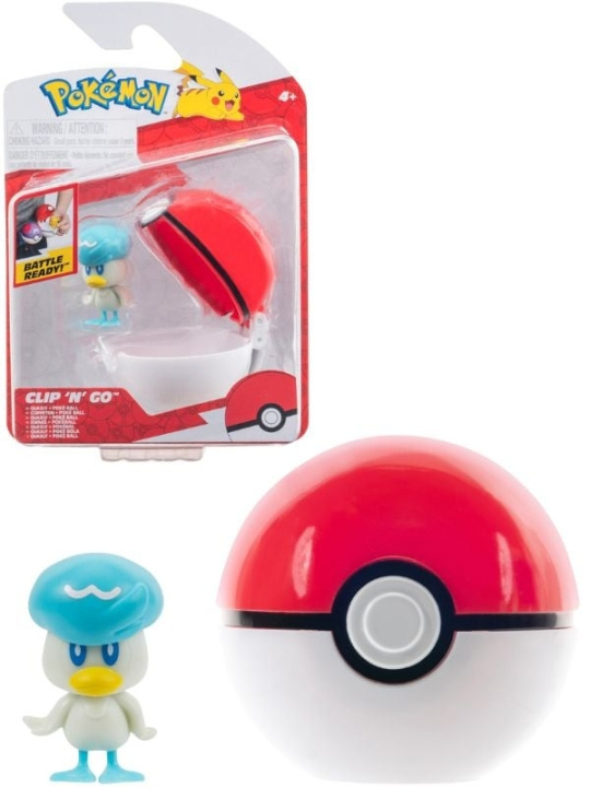 Pokémon Clip N Go - Wuaxly og Poke Ball (PKW3630) i gruppen LEKER, BARN OG BABY / Leker / Figurer, miniatyrer og tilbehør hos TP E-commerce Nordic AB (C85996)