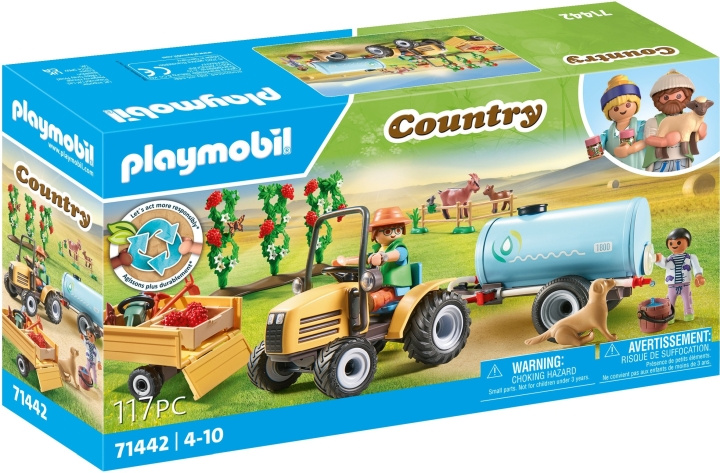 Playmobil Traktor med tilhenger og vanntank (71442) i gruppen LEKER, BARN OG BABY / Leker / Lekesett hos TP E-commerce Nordic AB (C86013)