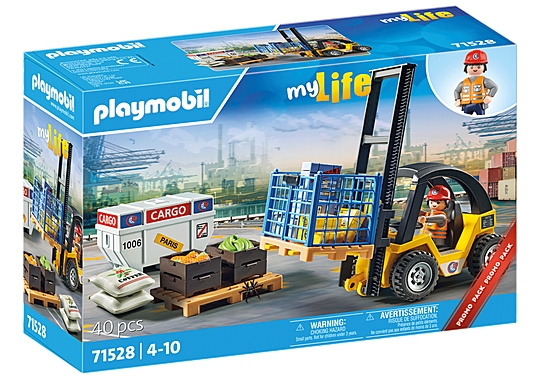 Playmobil Gaffeltruck med last (71528) i gruppen LEKER, BARN OG BABY / Leker / Lekesett hos TP E-commerce Nordic AB (C86072)