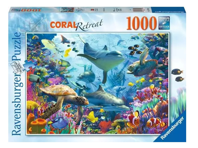 Ravensburger Puslespill Coral Reef Retreat 1000p (12001172) i gruppen LEKER, BARN OG BABY / Leker / Barnas puslespill hos TP E-commerce Nordic AB (C86099)