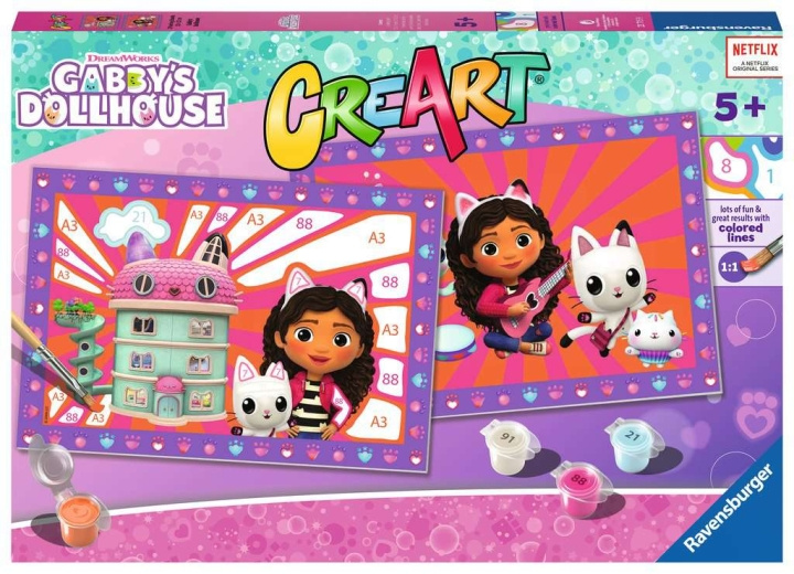 Ravensburger CreArt Gabbys dukkehus i gruppen LEKER, BARN OG BABY / Leker / Tegne & regne hos TP E-commerce Nordic AB (C86130)