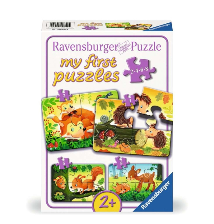 Ravensburger Puslespill Skogens dyr 2/4/6/8p i gruppen LEKER, BARN OG BABY / Leker / Barnas puslespill hos TP E-commerce Nordic AB (C86134)