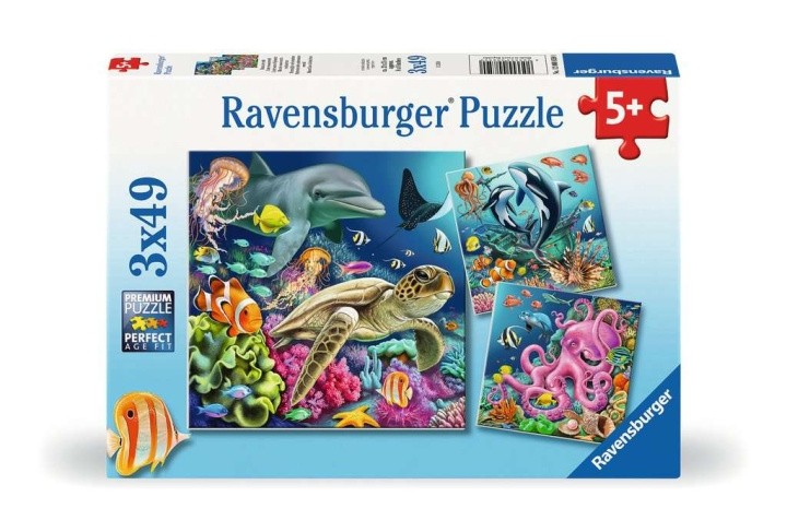 Ravensburger Puslespill under vann 3x49p i gruppen LEKER, BARN OG BABY / Leker / Barnas puslespill hos TP E-commerce Nordic AB (C86137)