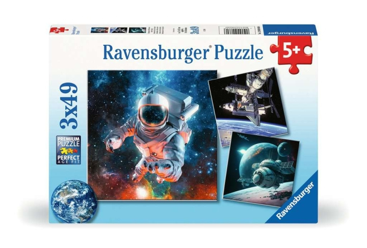 Ravensburger Puslespill Space Adventure 3x49p i gruppen LEKER, BARN OG BABY / Leker / Barnas puslespill hos TP E-commerce Nordic AB (C86138)