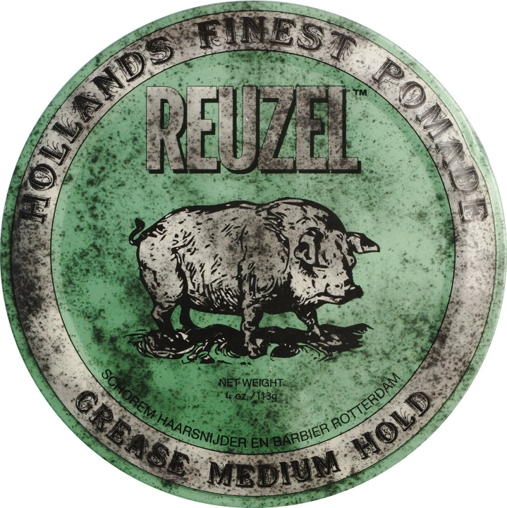 Reuzel Green Grease Medium Hold Pomade 113 ml i gruppen HELSE OG SKJØNNHET / Hår & styling / Hårstyling / Pomade hos TP E-commerce Nordic AB (C86159)