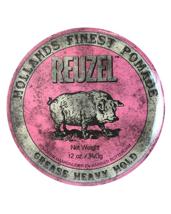 Reuzel Pink Heavy Hold Grease Pomade 340 ml i gruppen HELSE OG SKJØNNHET / Hår & styling / Hårstyling / Pomade hos TP E-commerce Nordic AB (C86164)