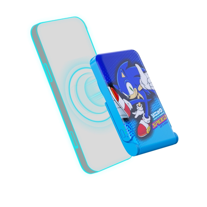 OTL Sonic the Hedgehog trådløs magnetisk powerbank i gruppen SMARTTELEFON & NETTBRETT / Ladere og Kabler / Powerbanks hos TP E-commerce Nordic AB (C86274)