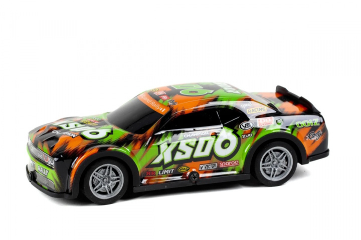 TEC-TOY Roar SXO6 m/lys R/C 1:22, 27MHz - Grønn/Orange (471254) i gruppen LEKER, BARN OG BABY / Radiostyrt / Radiostyrte biler hos TP E-commerce Nordic AB (C86316)