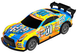 TEC-TOY Champion GT9 m/lys R/C 1:22, 27MHz - Gul/Blå (471250) i gruppen LEKER, BARN OG BABY / Radiostyrt / Radiostyrte biler hos TP E-commerce Nordic AB (C86318)