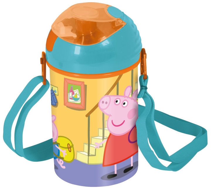 Peppa Pig Peppa Pig Stor - Pop-Up drikkeflaske - (48669) i gruppen LEKER, BARN OG BABY / Spise & drikke / Tåteflasker & tilbehør hos TP E-commerce Nordic AB (C86372)