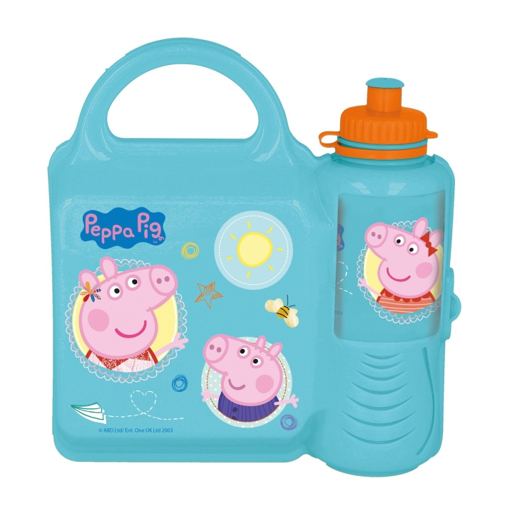 Peppa Pig Peppa Pig Large - Matboks og vannflaske - (13972) i gruppen LEKER, BARN OG BABY / Spise & drikke / Tåteflasker & tilbehør hos TP E-commerce Nordic AB (C86376)