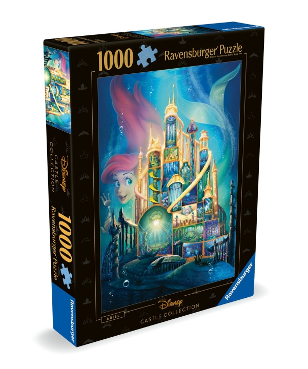 Ravensburger Puslespill Disney Castles Ariel 1000p (12000265) i gruppen LEKER, BARN OG BABY / Leker / Barnas puslespill hos TP E-commerce Nordic AB (C86431)