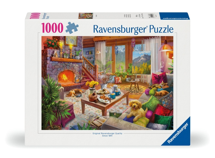 Ravensburger Puslespill Cozy Cabin 1000p (12000293) i gruppen LEKER, BARN OG BABY / Leker / Barnas puslespill hos TP E-commerce Nordic AB (C86437)