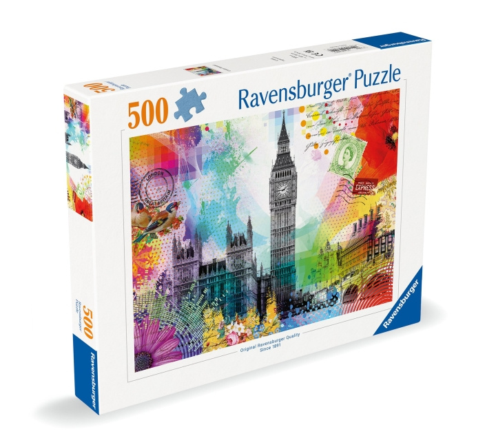 Ravensburger Puslespill London Postkort 500p (12000309) i gruppen LEKER, BARN OG BABY / Leker / Barnas puslespill hos TP E-commerce Nordic AB (C86438)