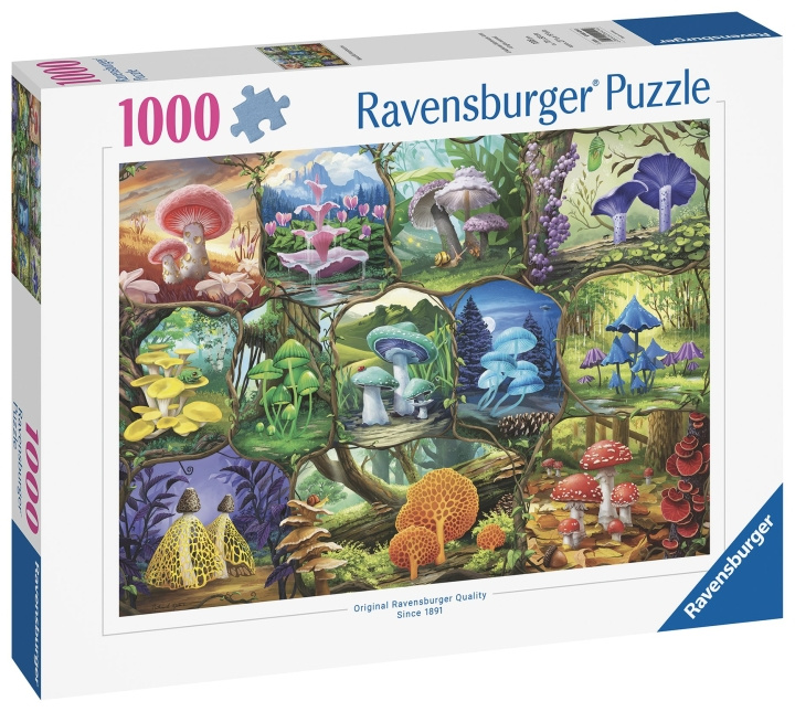 Ravensburger Puslespill Beautiful Mushrooms 1000p (12000424) i gruppen LEKER, BARN OG BABY / Leker / Barnas puslespill hos TP E-commerce Nordic AB (C86456)