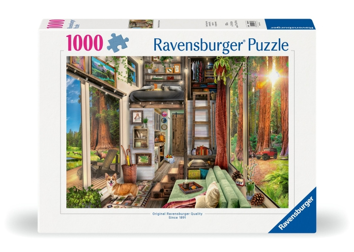 Ravensburger Puslespill Redwood Forest Tiny House 1000p (12000634) i gruppen LEKER, BARN OG BABY / Leker / Barnas puslespill hos TP E-commerce Nordic AB (C86463)