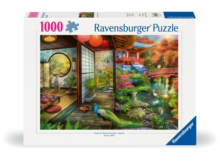 Ravensburger Puslespill Japansk hage tehus Kyoto 1000p (12000635) i gruppen LEKER, BARN OG BABY / Leker / Barnas puslespill hos TP E-commerce Nordic AB (C86464)