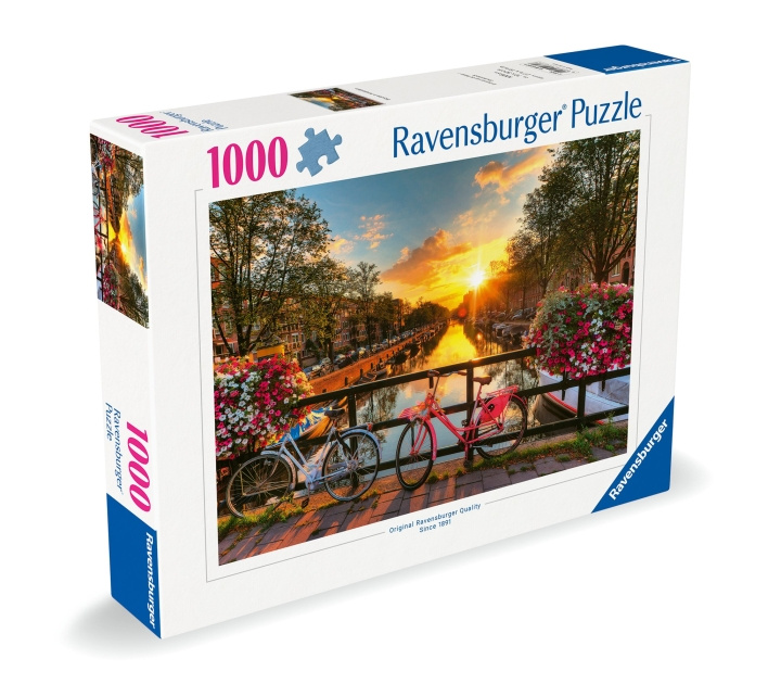 Ravensburger Puslespill Sykler i Amsterdam 1000p (12000662) i gruppen LEKER, BARN OG BABY / Leker / Barnas puslespill hos TP E-commerce Nordic AB (C86466)