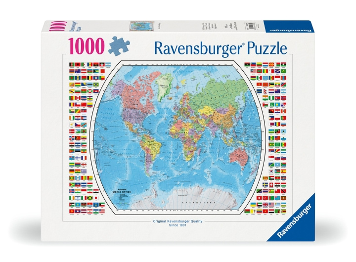 Ravensburger Puslespill Politisk verdenskart 1000p (12000664) i gruppen LEKER, BARN OG BABY / Leker / Barnas puslespill hos TP E-commerce Nordic AB (C86467)