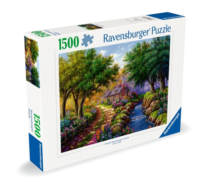 Ravensburger Puslespill Cottage by the River 1500p (12000735) i gruppen LEKER, BARN OG BABY / Leker / Barnas puslespill hos TP E-commerce Nordic AB (C86476)