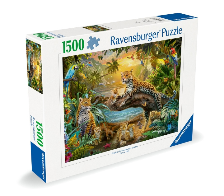 Ravensburger Puslespill Leopardfamilien i jungelen 1500p (12000738) i gruppen LEKER, BARN OG BABY / Leker / Barnas puslespill hos TP E-commerce Nordic AB (C86479)