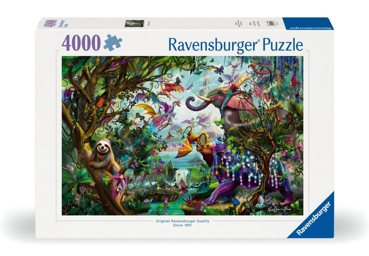 Ravensburger Puslespill Tropiske drager 4000p (12000812) i gruppen LEKER, BARN OG BABY / Leker / Barnas puslespill hos TP E-commerce Nordic AB (C86541)