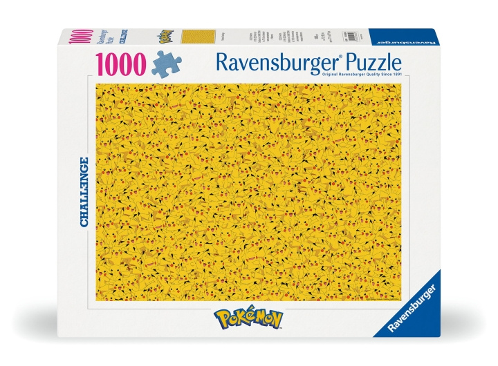 Ravensburger Puslespill Challenge Pikachu 1000p (12000829) i gruppen LEKER, BARN OG BABY / Leker / Barnas puslespill hos TP E-commerce Nordic AB (C86543)