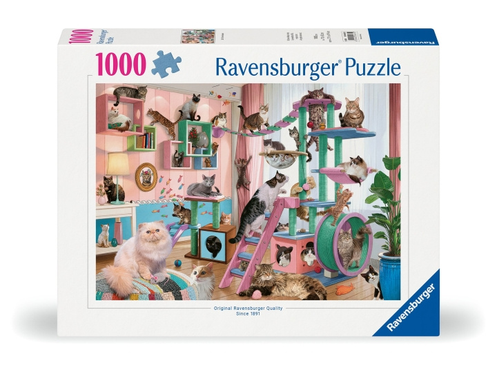 Ravensburger Puslespill Cat Tree Heaven 1000p (12000875) i gruppen LEKER, BARN OG BABY / Leker / Barnas puslespill hos TP E-commerce Nordic AB (C86549)