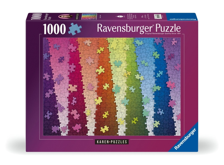 Ravensburger Puslespill Colors On Colors 1000p (12001027) i gruppen LEKER, BARN OG BABY / Leker / Barnas puslespill hos TP E-commerce Nordic AB (C86558)