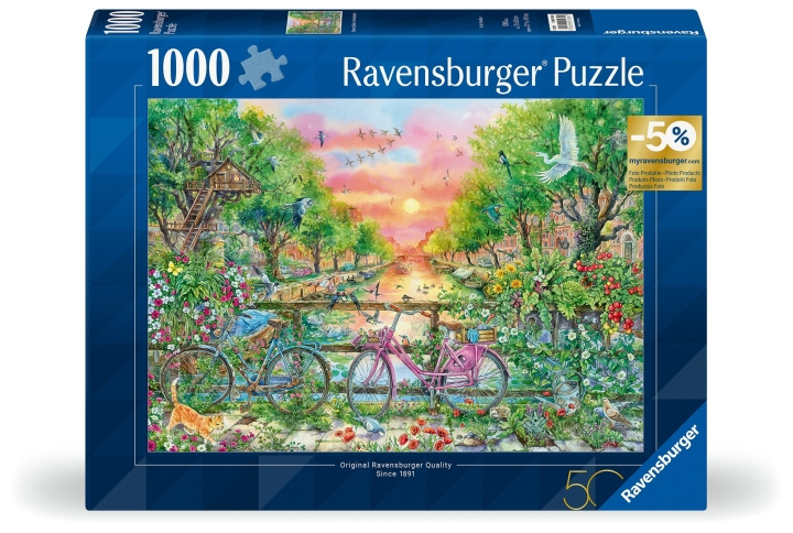 Ravensburger Puslespill Bicycles Amsterdam 1000p (12001089) i gruppen LEKER, BARN OG BABY / Leker / Barnas puslespill hos TP E-commerce Nordic AB (C86560)