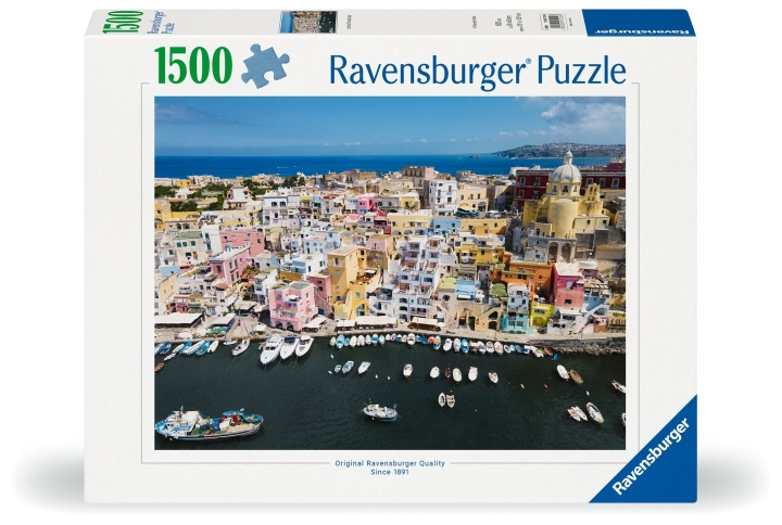 Ravensburger Puslespill The Colors Of Procida 1500p (12001210) i gruppen LEKER, BARN OG BABY / Leker / Barnas puslespill hos TP E-commerce Nordic AB (C86562)