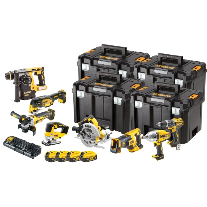 DeWALT DWDCK865P4T-QW 18V 8PAK 4X5AH, TSTAK i gruppen HJEM, HUS OG HAGE / Verktøy / Drill hos TP E-commerce Nordic AB (C86572)